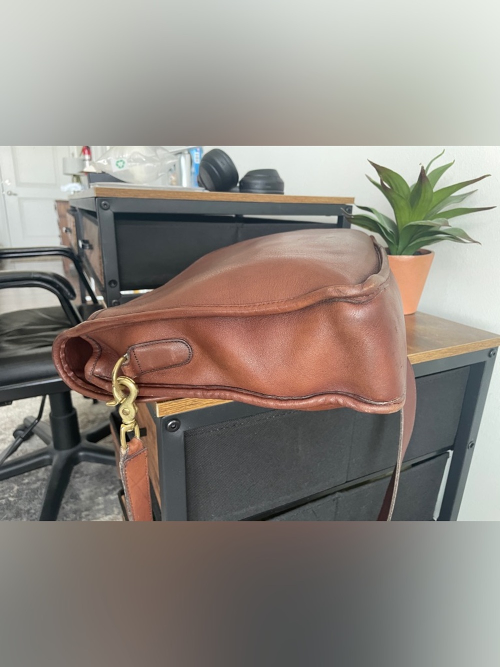 Vintage Coach Lexington Messenger Bag Briefcase British Tan - Picture 8 of 16